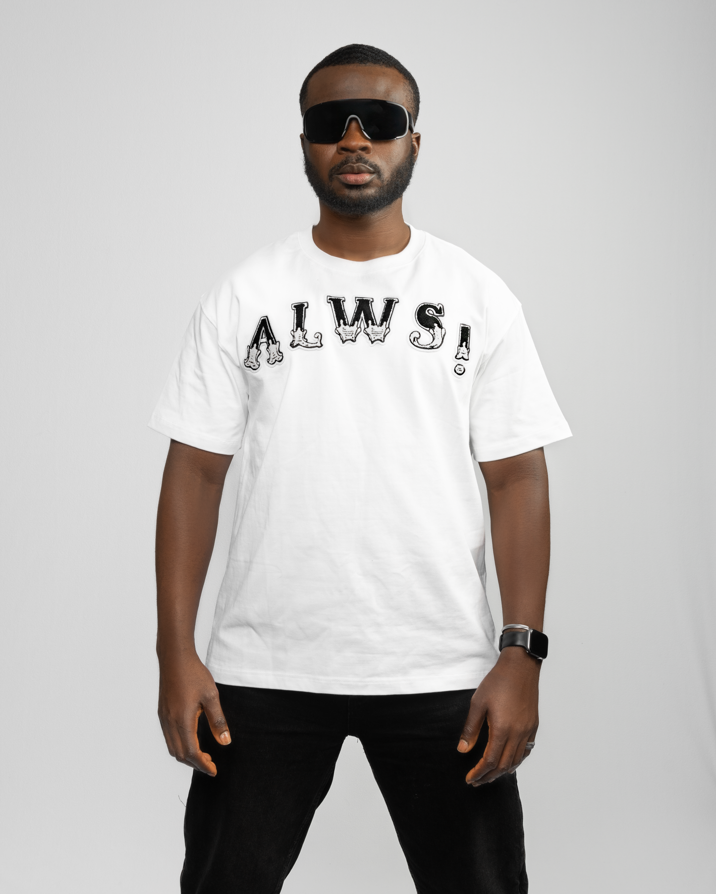 Always! Patch bonded Tshirt [white]