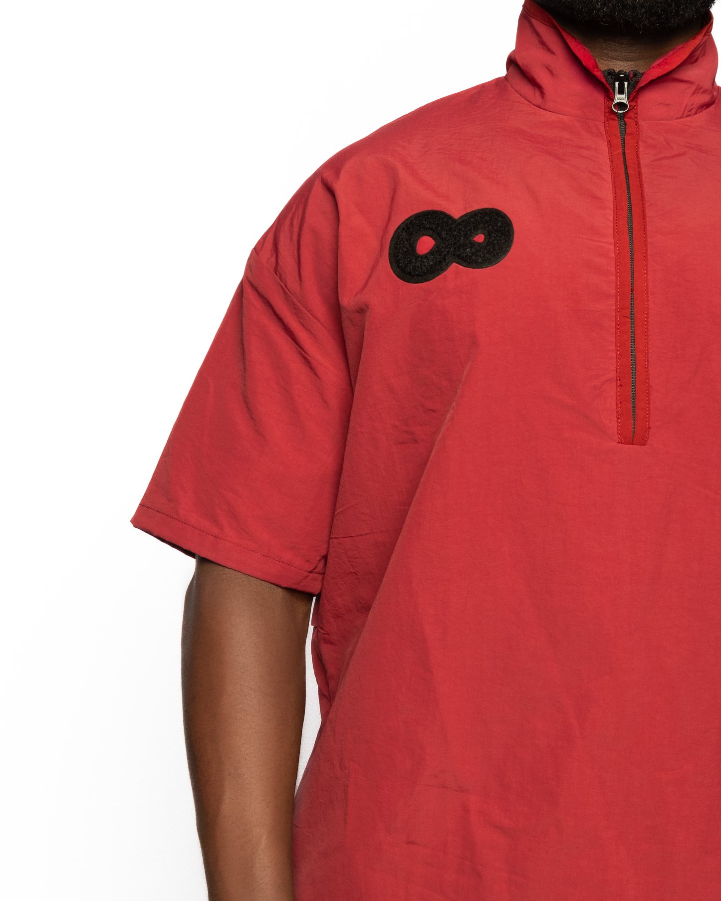 Always! Infinity Patch Windbreaker [vivid burgundy]