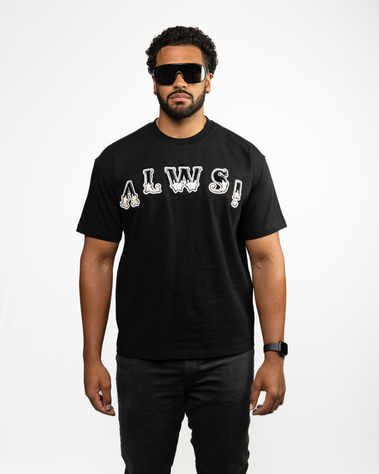 Always! Patch bonded Tshirt [black]